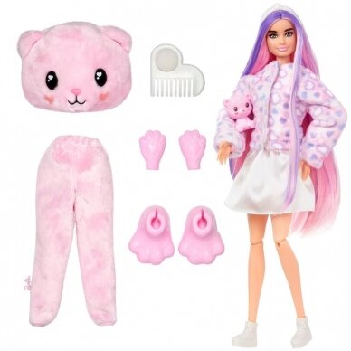 Barbie lėlė Cutie Reveal serija -meškutė 1