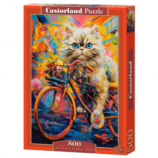 Castorland dėlionė Kittens Floral Ride 500 det