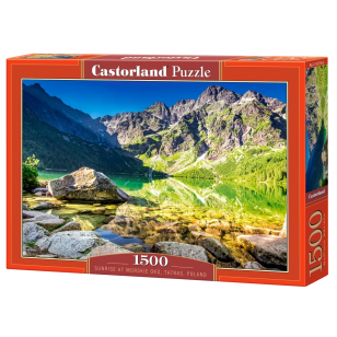 Castorland dėlionė Sunrise at Morskie Oko Tatras Poland 1500 det.