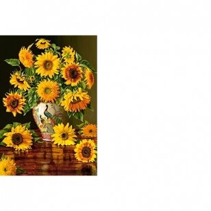 Castorland dėlionė Sunflowers in a Peacock Vase 1000 det.