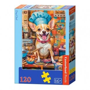 Castorland dėlionė Dog Chef 120 det.