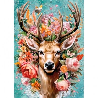 CherryPazzi dėlionė Flower Deer 1000 det 5