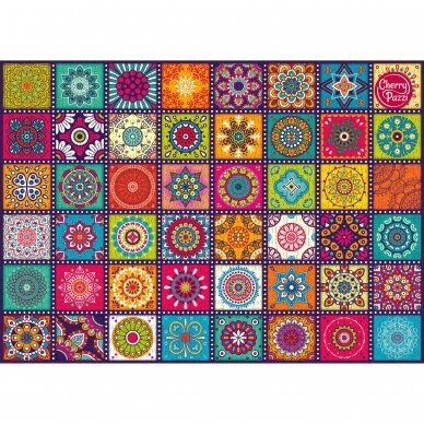 CherryPazzi dėlionė Ornamental squares 1000 det 6