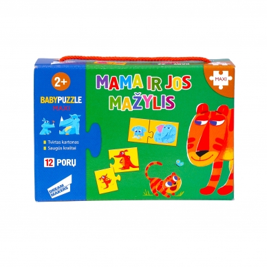 Baby Puzzle dėlionė mažiausiems Mama ir jos mažylis 24 detalės