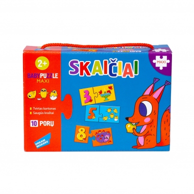 Baby Puzzle dėlionė mažiausiems Skaičiai 20 detalių