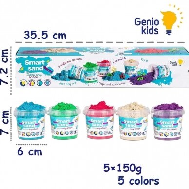 Genio kids rinkinys 5 spalvos, 750 g