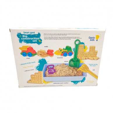 Genio kids rinkinys išmanusis smėlis su smėliadėže Big Construction 1 kg 1