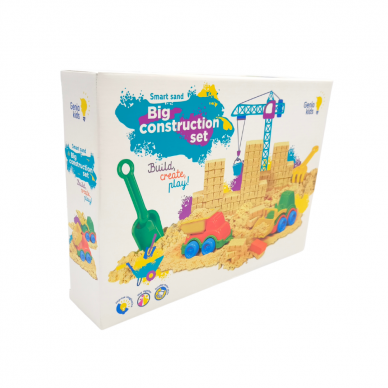 Genio kids rinkinys išmanusis smėlis su smėliadėže Big Construction 1 kg 2