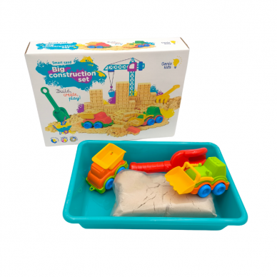 Genio kids rinkinys išmanusis smėlis su smėliadėže Big Construction 1 kg 3