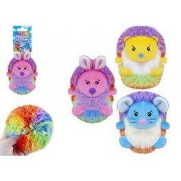 Puffle pets Minkšti gyvūnėliai kamuoliukai Rainbow 12 cm