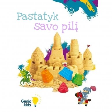 Genio kids rinkinys išmanusis smėlis Pasakų pilis su formelėmis, 1kg 4