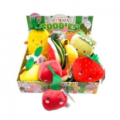 Softlings Foodies minkštas žaislas obuolys 16 cm 2